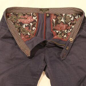 Navy Ted Baker Chinos Slim 33x27